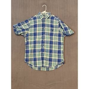 VTG Polo Ralph Lauren Sport Men’s Plaid Short Sleeve Button-Down Shirt Men’s L